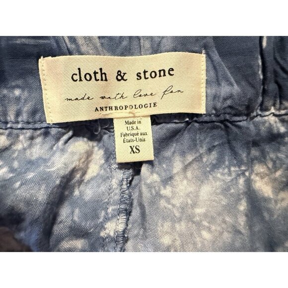 Cloth & Stone Anthropologie Venice Wide Leg Pants Size Small Tie Dye Flowy Boho - Picture 6 of 6